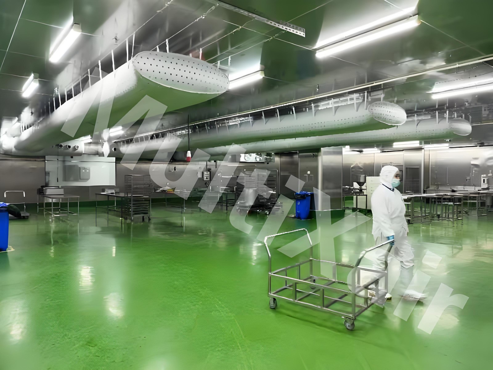 Precise dust control, purification workshop's' invisible guardian - MX fabric air duct system '