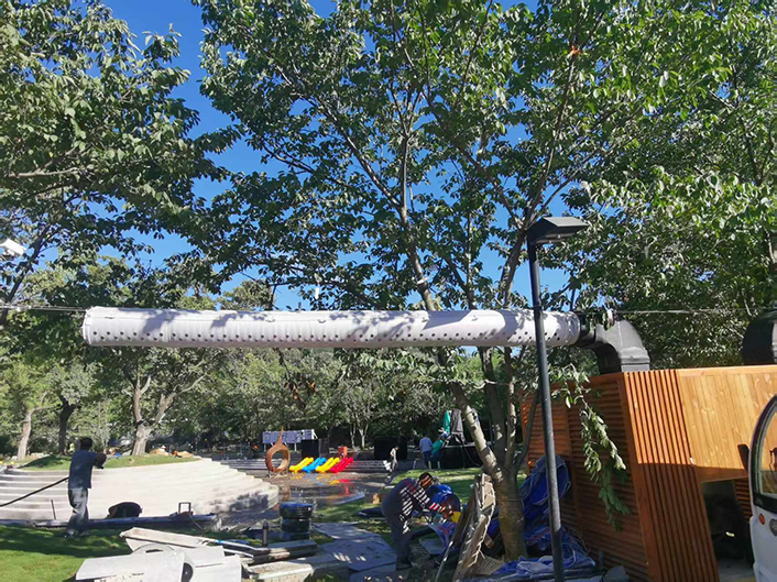 Case 2: Bag air ducts in the tourist area of Luming Valley Scenic Area